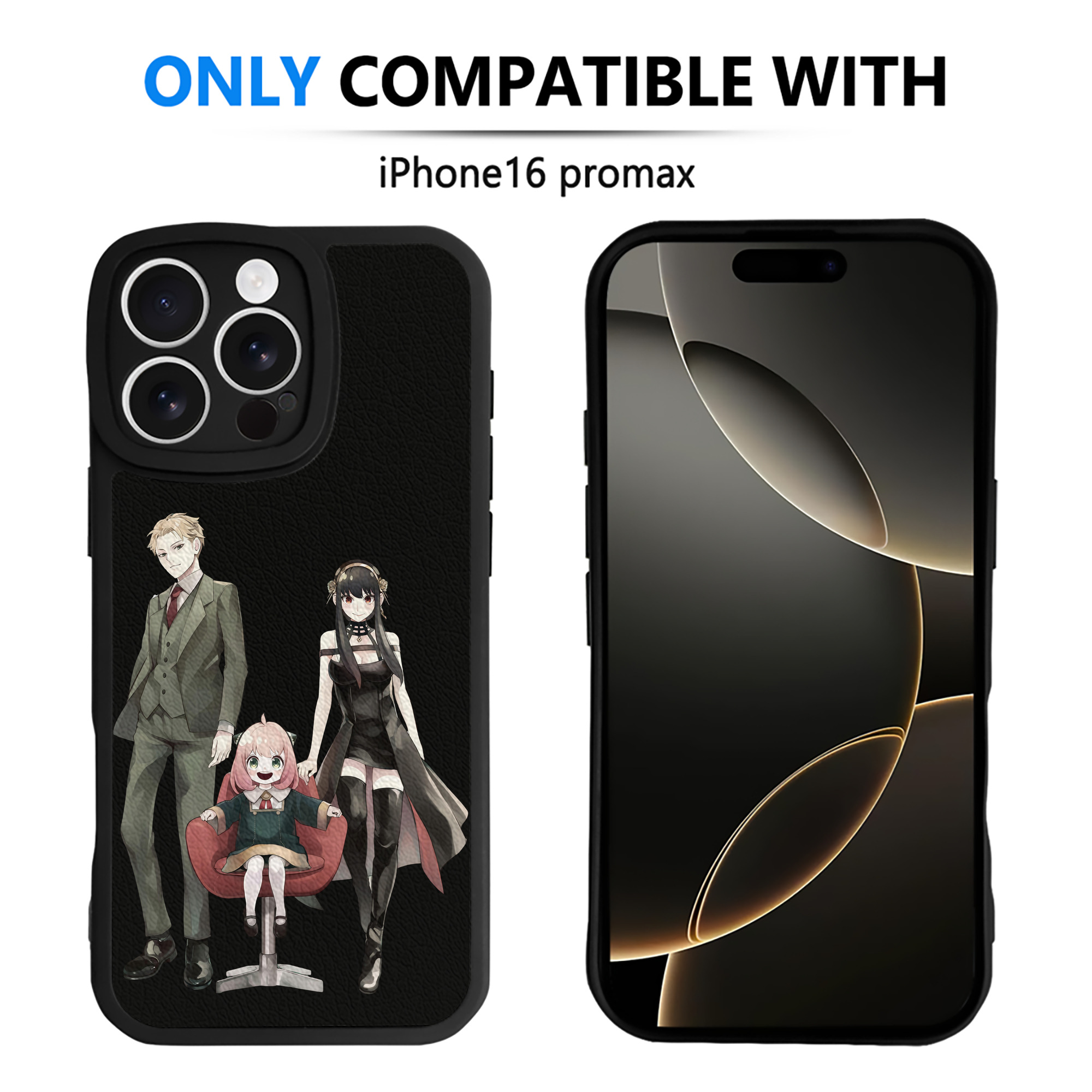 （画像用） SPY×FAMILY间谍家家酒 【iPhone 16シリーズ対応】シリコンスマホケース（レザー調） 材質：シリコン